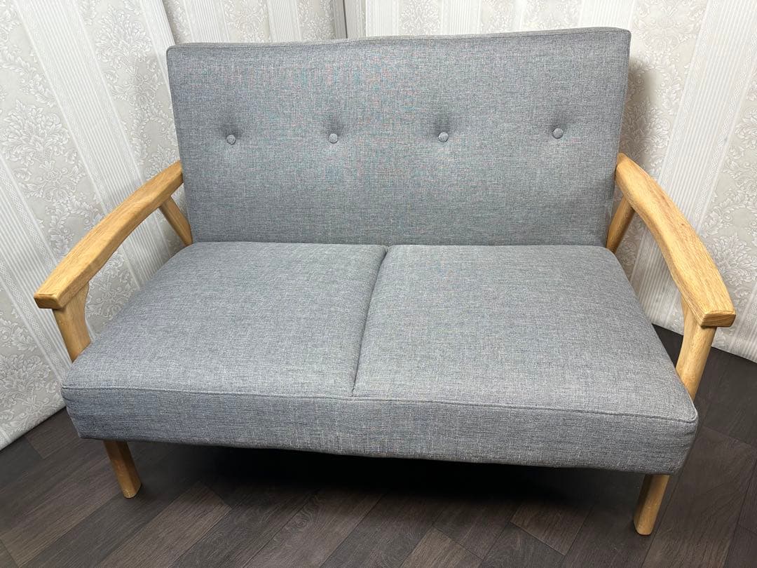 定価¥25,280 木製 天然木 布張り ファブリック ソファー 定価¥25280-木製 天然木 布張り ファブリック ソファー