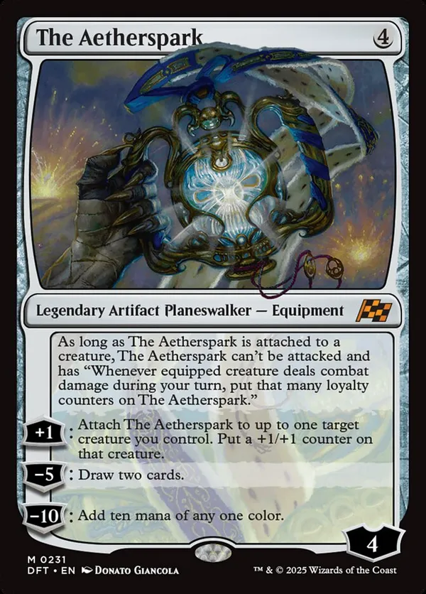 The Aetherspark (First-Place Foil) • Aetherdrift (DFT) #496