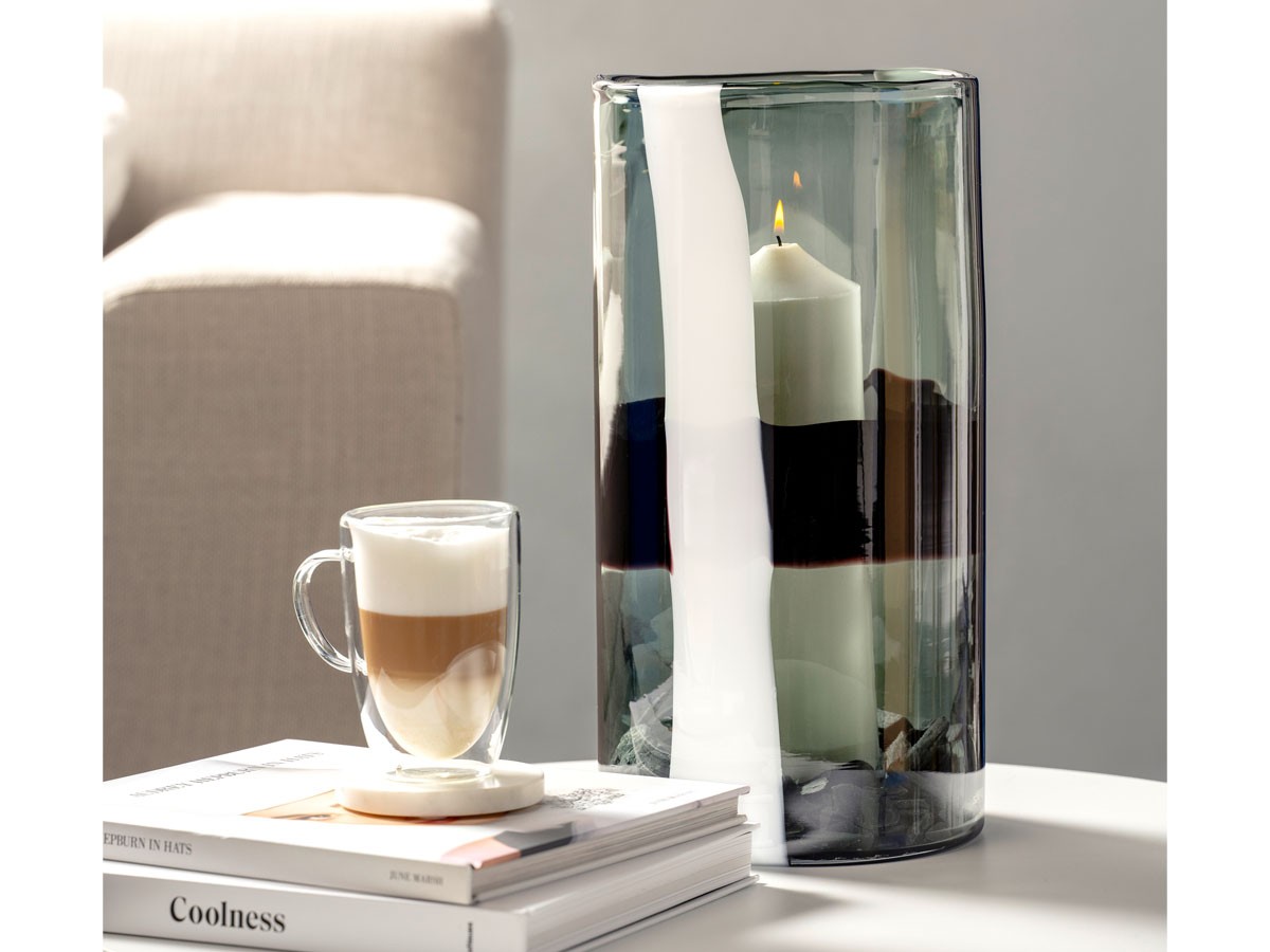 LEONARDO BANDA NERA Vase / レオナルド バンダ ネーラ ベース 高さ