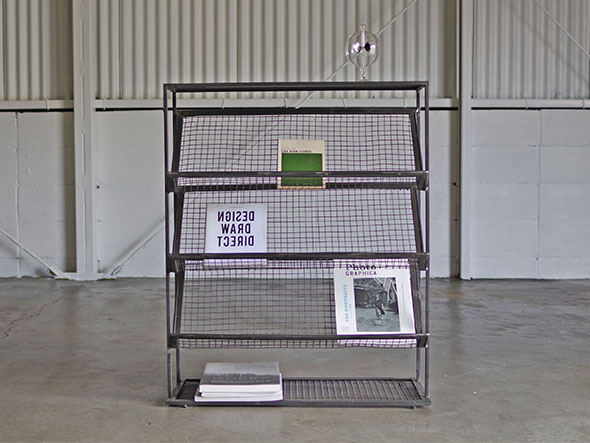 マガジンラック IRON DISPLAY MAGAZINE RACK LIFE FURNITURE IRON