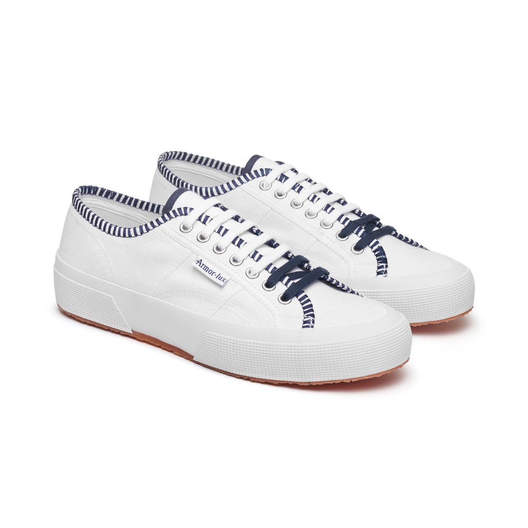 2750 オージー アルモリュクス｜OG ARMOR LUX（WHITE-BLUE NAVY