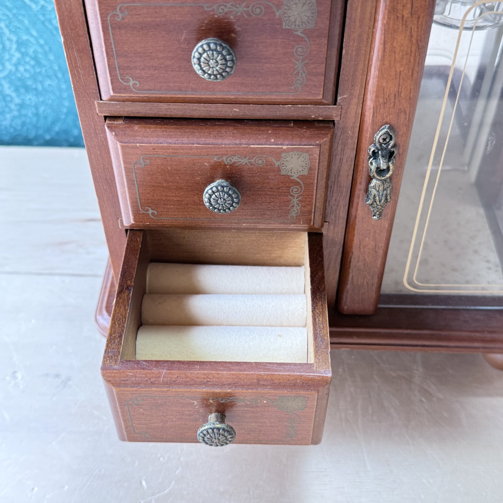 オルゴール付き ミニチェスト アクセサリーボックス vintage